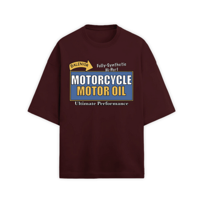 MAROON MOTORCYCLE MOTOR T-SHIRT