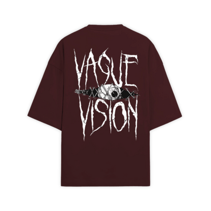 MAROON VAGUE VISION T-SHIRT