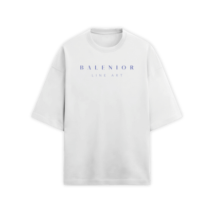 WHITE LINE ART T-SHIRT