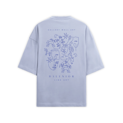 LAVENDER LINE ART T-SHIRT