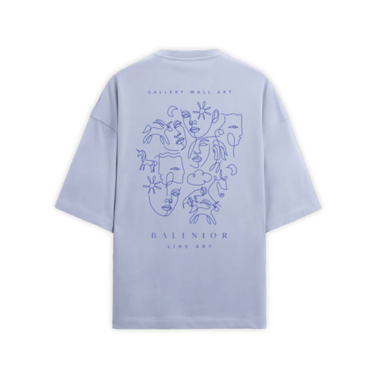 LAVENDER LINE ART T-SHIRT