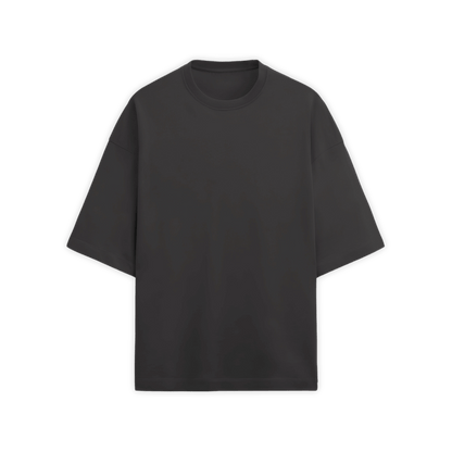 BLACK PLAIN OVERSIZED T-SHIRT