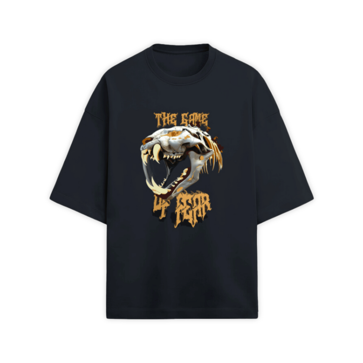 NAVY BLUE GAME OF FEAR T-SHIRT