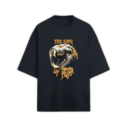 NAVY BLUE GAME OF FEAR T-SHIRT