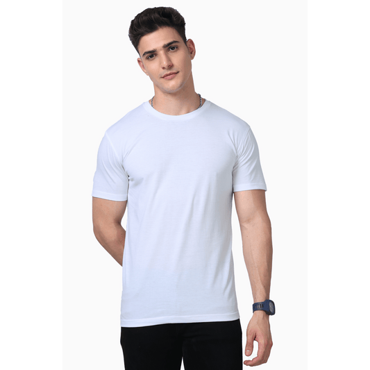 WHITE PLAIN T-SHIRT